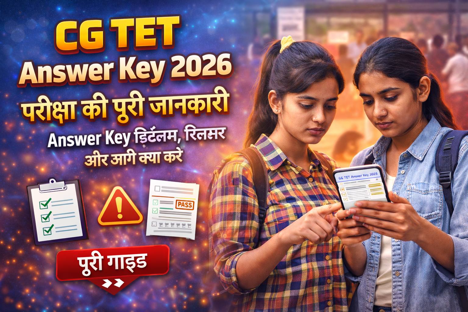 CG TET 2026: परीक्षा की पूरी जानकारी, Answer Key डिटेल्स, रिज़ल्ट और आगे क्या करें